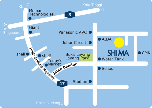 SHIMA Electronic Industry（Malaysia)SDN.BHD　地図